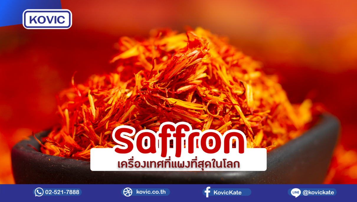 Saffron เครื่องเทศที่แพงที่สุดในโลก ผลิตอาหารเสริมรับผลิตอาหารเสริมOEMอาหารเสริมKOVIC KATE
